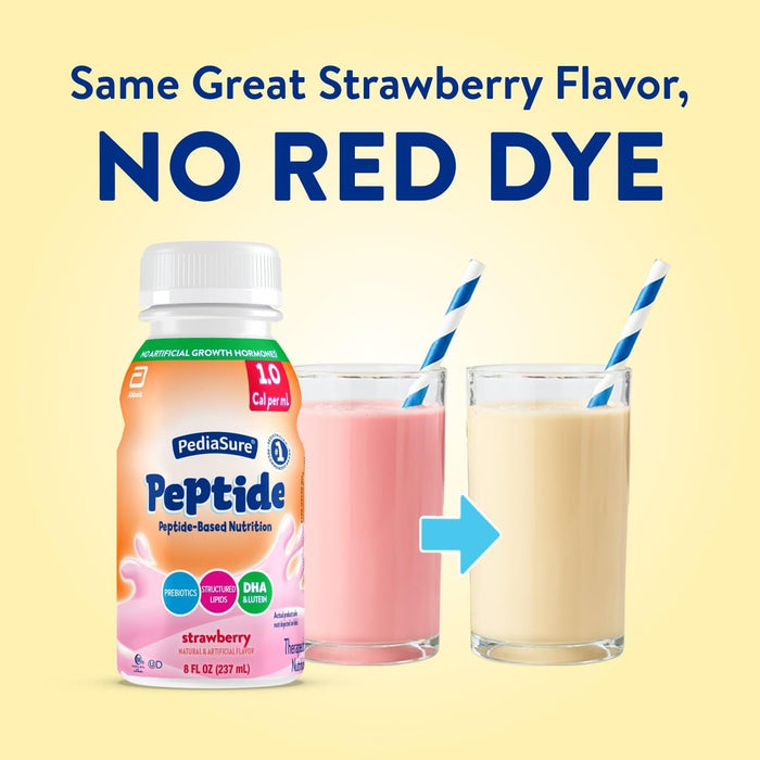 PediaSure Peptide 1.0 Cal, Strawberry, 24/CS - 67411-Case - LL Medico