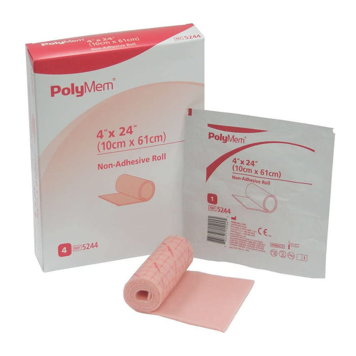 PolyMem Nonadhesive without Border Foam Dressing, 4 x 24 Inch