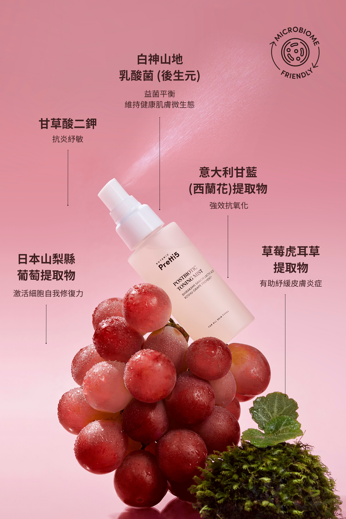 Postbiotic Toning Mist Ingredients - TCM-Infused Clean Beauty For Natural Glow