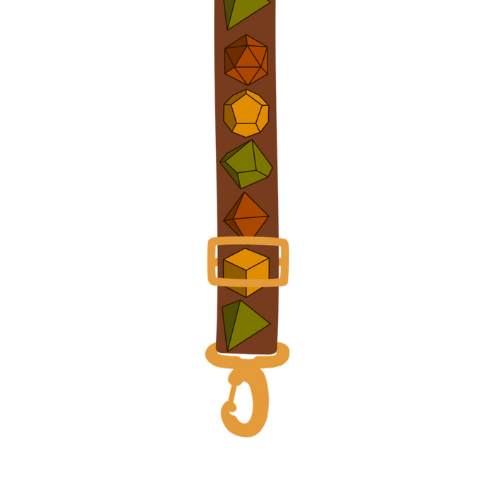 5 Brown Dice / Gold