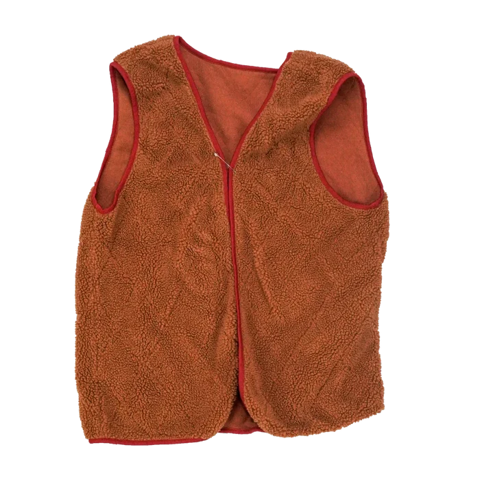 Production Made Brown Fleece Vest - Large, Item 2 - Film Production Used - Vests