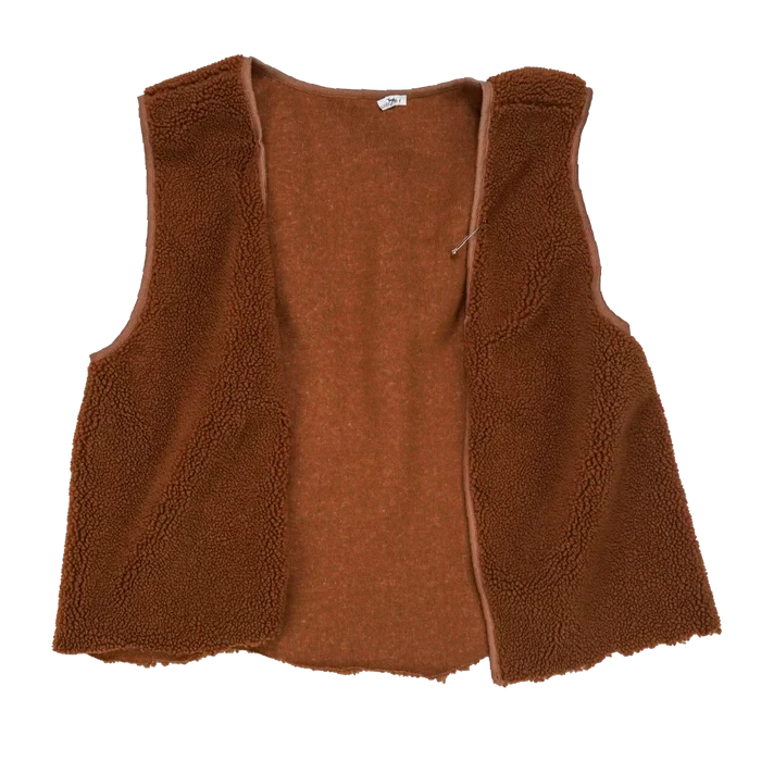 Production Made Brown Fleece Vest - XLarge, Item 2 - Film Production Used - Vests