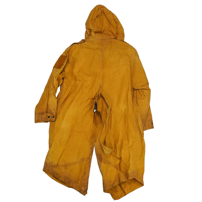 Production Made Yellow Canvas Parka with Hood - Medium, Item 1 - Film Production Used - Parkas