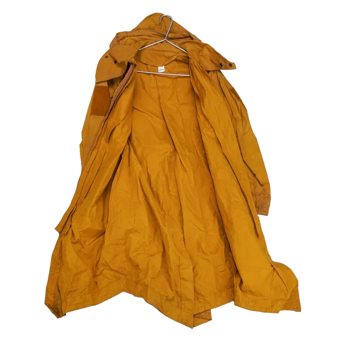 Production Made Yellow Canvas Parka with Hood - Medium, Item 1 - Film Production Used - Parkas