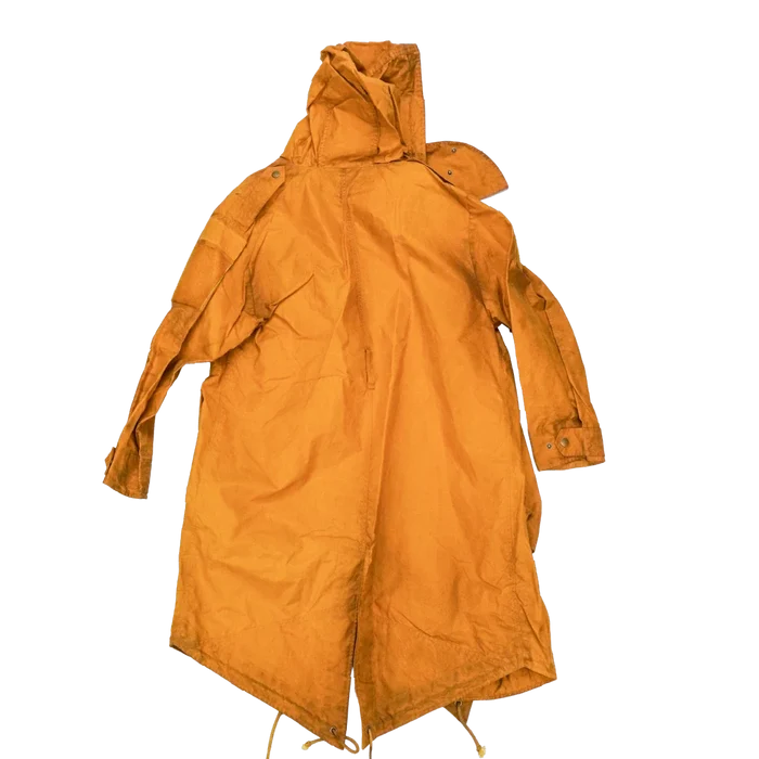 Production Made Yellow Canvas Parka with Hood - Medium, Item 2 - Film Production Used - Parkas