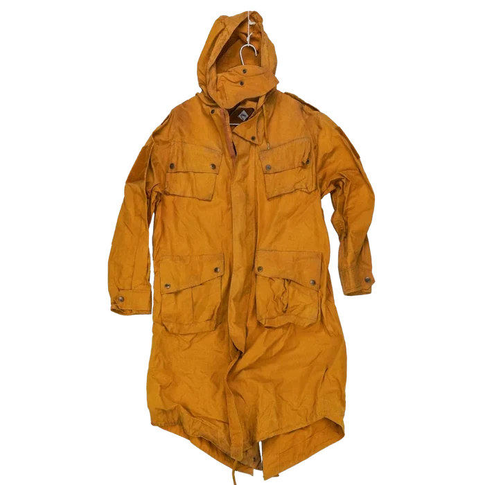 Production Made Yellow Canvas Parka with Hood - Medium, Item 3 - Film Production Used - Parkas