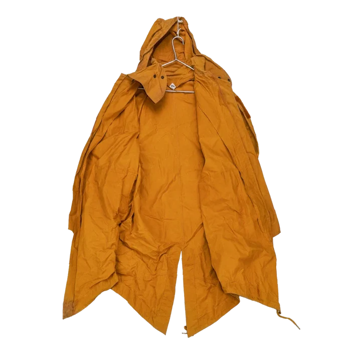 Production Made Yellow Canvas Parka with Hood - Medium, Item 3 - Film Production Used - Parkas