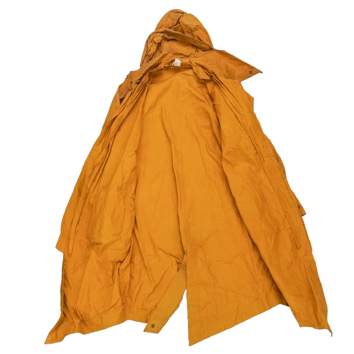 Production Made Yellow Canvas Parka with Hood - XLarge, Item 1 - Film Production Used - Parkas