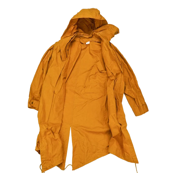 Production Made Yellow Canvas Parka with Hood - XLarge, Item 3 - Film Production Used - Parkas