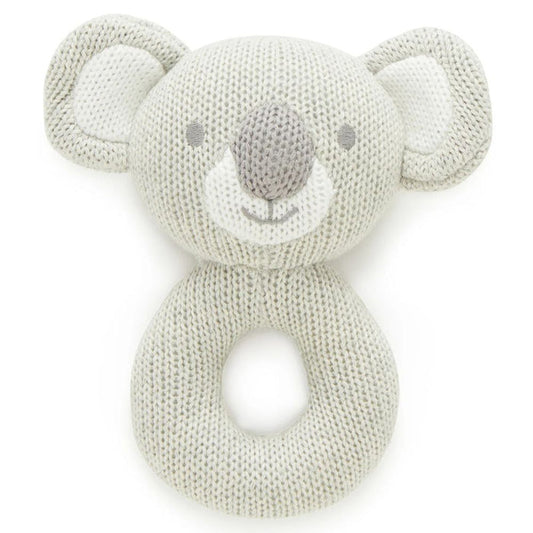 Purebaby Knitted Rattle - Koala