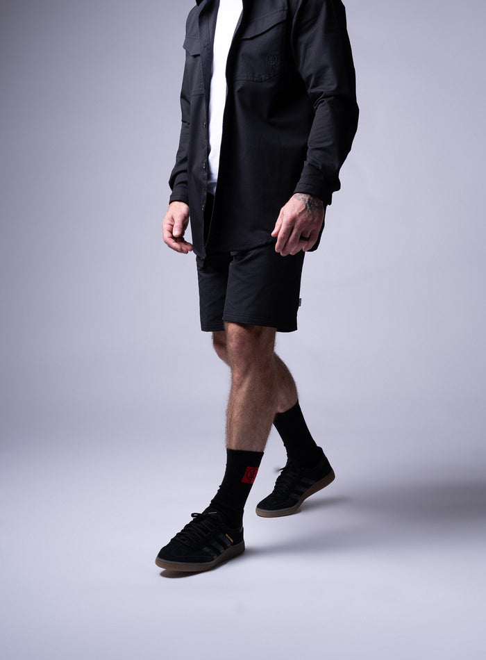 Studio Image Of Red Notice Crew Socks In Red Notice (SS Model)