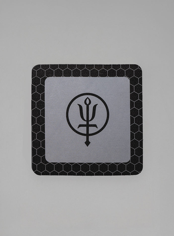 Hem Studio Image of accessory, Reflective Hex Patch in Silver (SS Accessory)