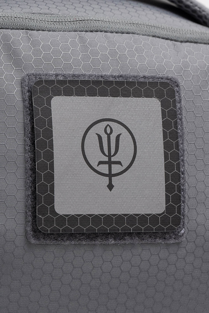 SM Cut of Out Reflective Hex Patch In Silver (GM)
