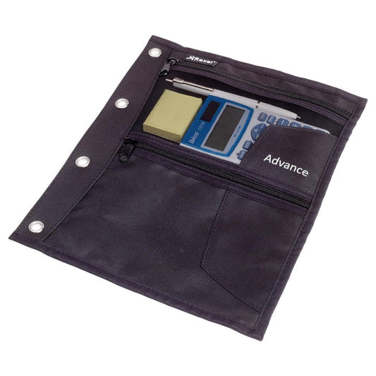 Rexel Advance Zipper Pouch 3 Pocket – Black