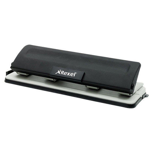 Rexel V416 Value 4 Hole 16 Sheet Punch – Black