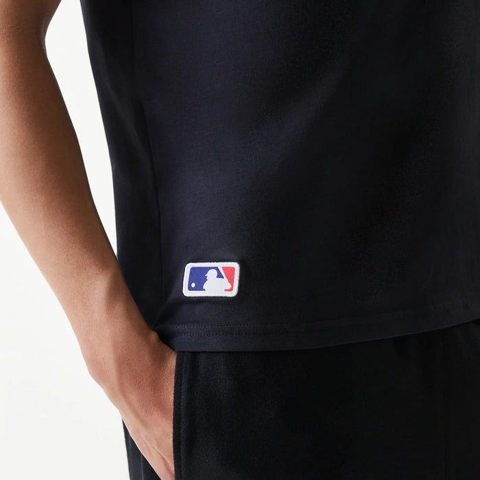 The Male model is wearing San Diego Padres MLB Regular Navy T-Shirt 5