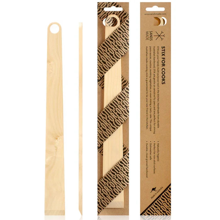 Sands Made  Stix for Cooks Plastic Free Utensil - Beechwood
