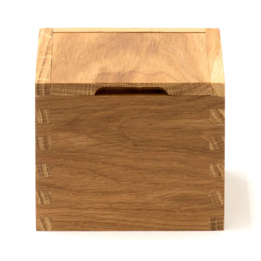 Sands Made Wooden Kitchen Salt Box Large - White Oak