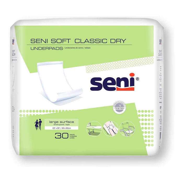 Seni Soft Classic Dry Underpads - S0330UC1-Pack - LL Medico