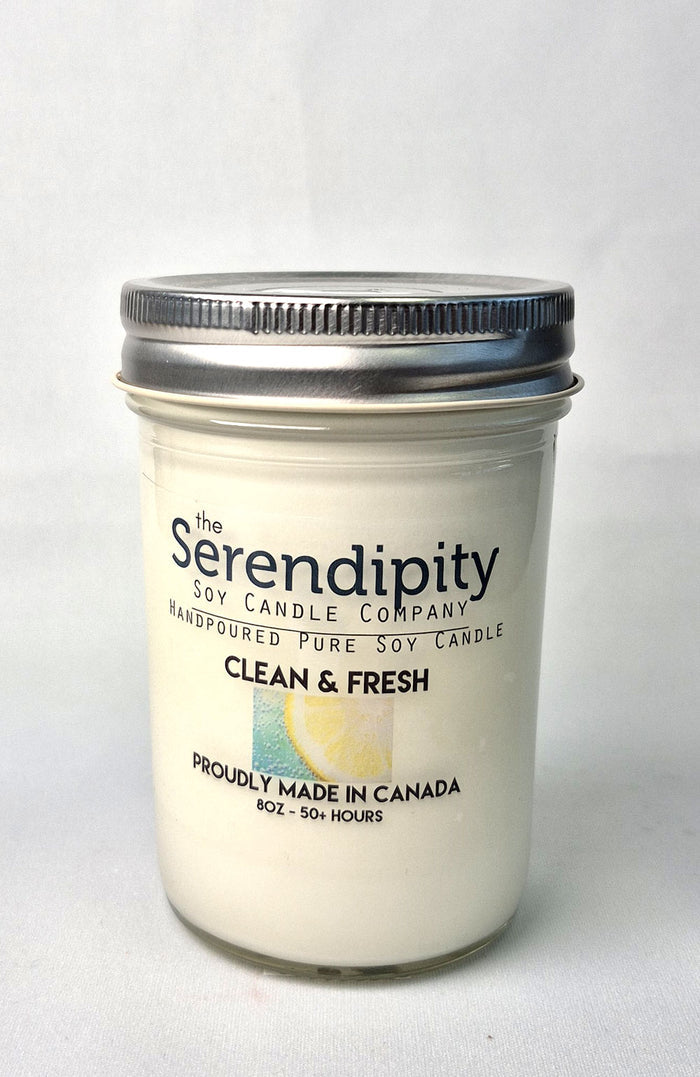 Serendipity Soy Wax Candle - Clean and Fresh
