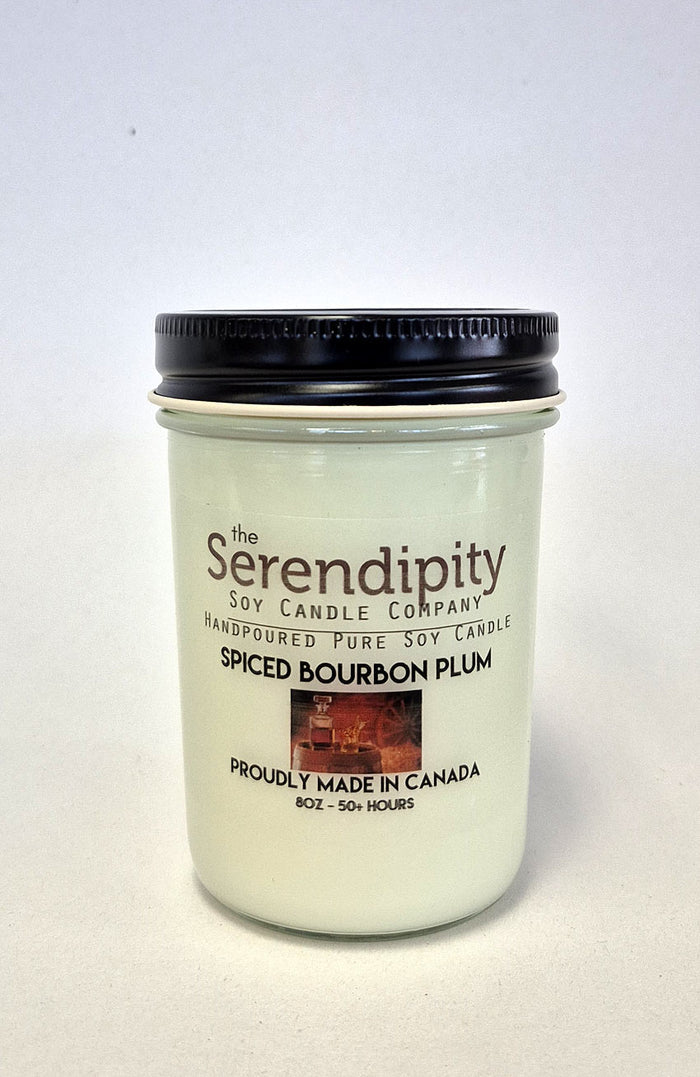 Serendipity Soy Wax Candle - Spiced Bourbon Plum