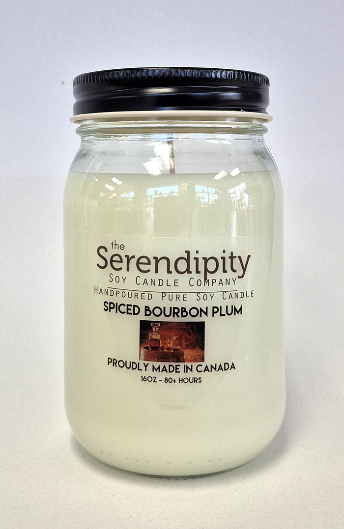 Serendipity Soy Wax Candle - Spiced Bourbon Plum