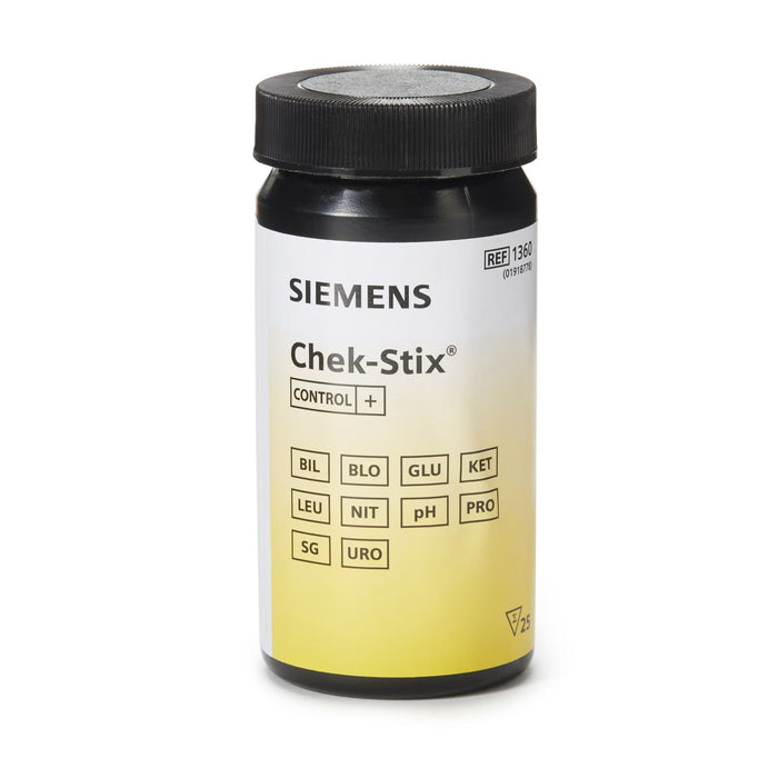 Siemens Chek-Stix Urinalysis Control Strips, Positive/Negative Level, 50 Count - 10310483-Case - LL Medico