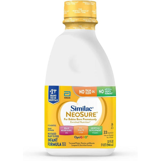 Similac NeoSure Premature Post - Discharge Infant Formula, Ready - to - Feed Baby Formula, 32 - fl - oz Bottle - 57455-Each - LL Medico