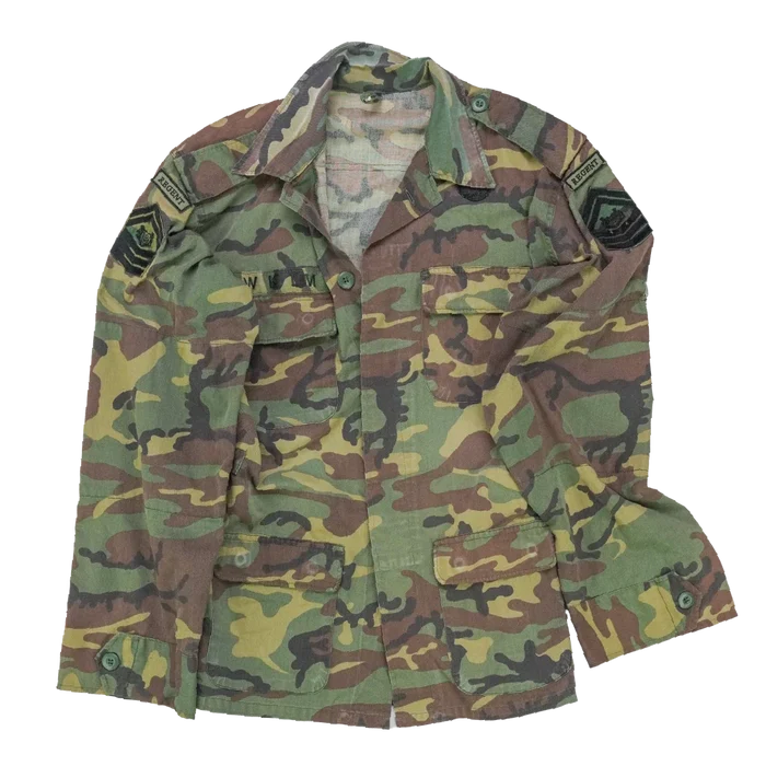 Singapore Armed Forces Woodland Camo Shirt - Small - Singapore Army Surplus - Field Shirts