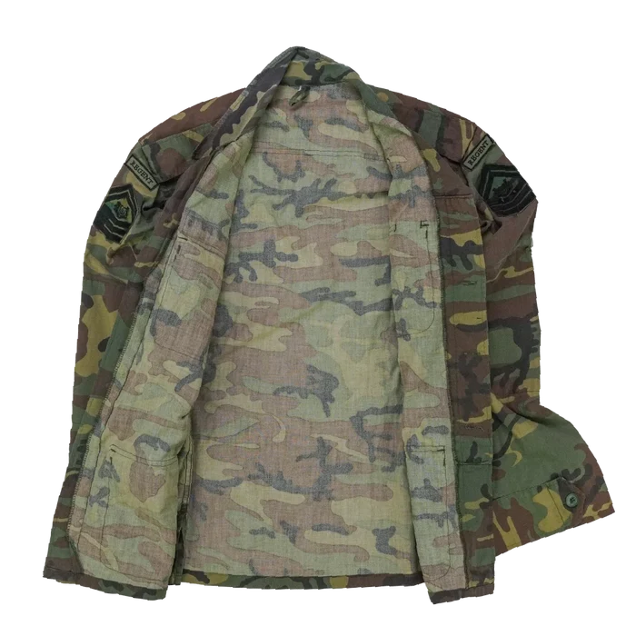 Singapore Armed Forces Woodland Camo Shirt - Small - Singapore Army Surplus - Field Shirts