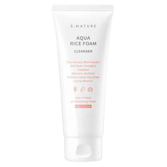 [S.NATURE] Aqua Rice Foam Cleanser
