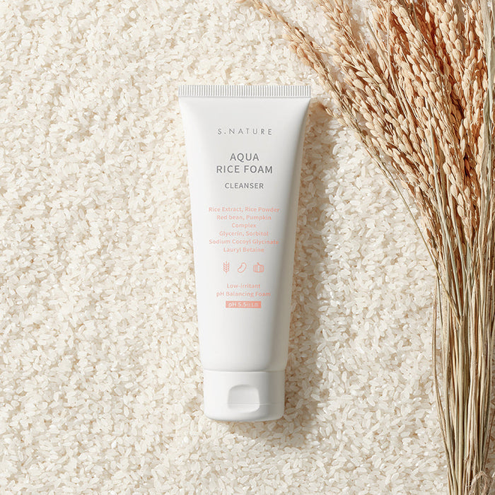 [S.NATURE] Aqua Rice Foam Cleanser