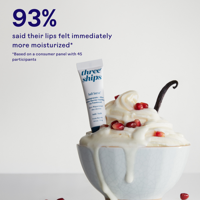 Three Ships-Softserve™ Pomegranate + Shea Butter Barrier-Building Lip Treatment-Skincare-990478500051_3_Stat1-The Detox Market |