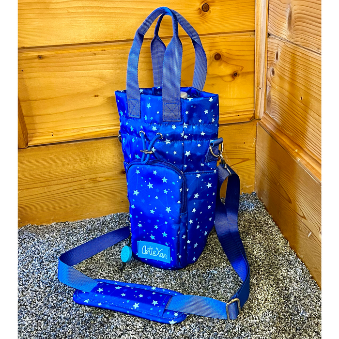 Star Water Bottle Bag with Fidget Zipper Pull