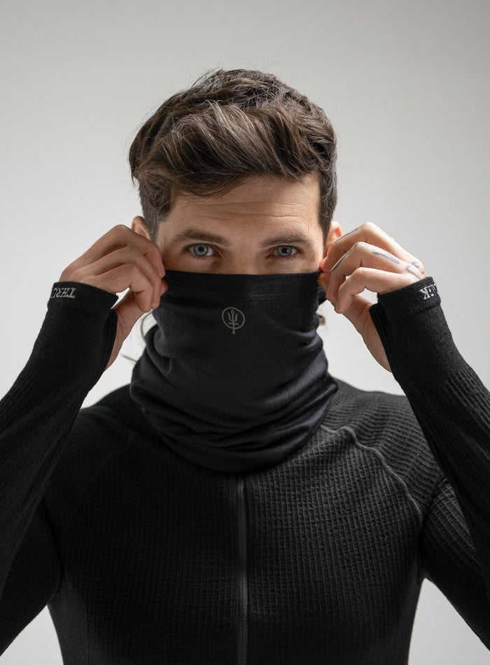 Hem Studio Image of accessory, Stealth Neck Gaiter in Black (SS Accessory)