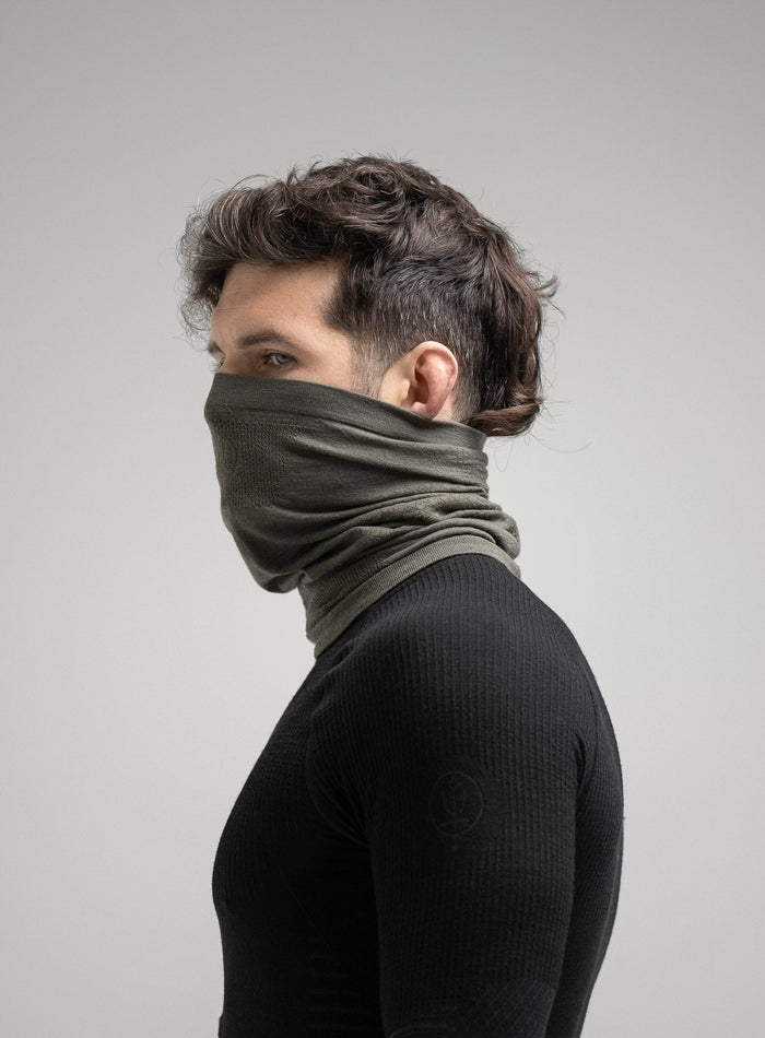 Hem Studio Image of accessory, Stealth Tech Warmer in Khaki (SS Accessory)