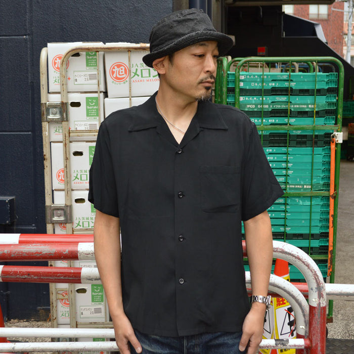 STYLE EYES "SE39455" RAYON BOWLING SHIRT "PLAIN"