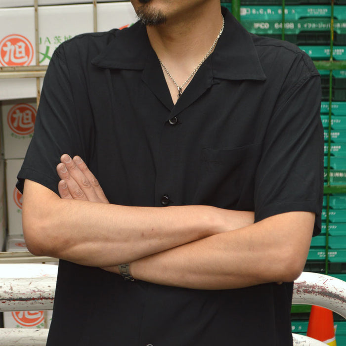 STYLE EYES "SE39455" RAYON BOWLING SHIRT "PLAIN"