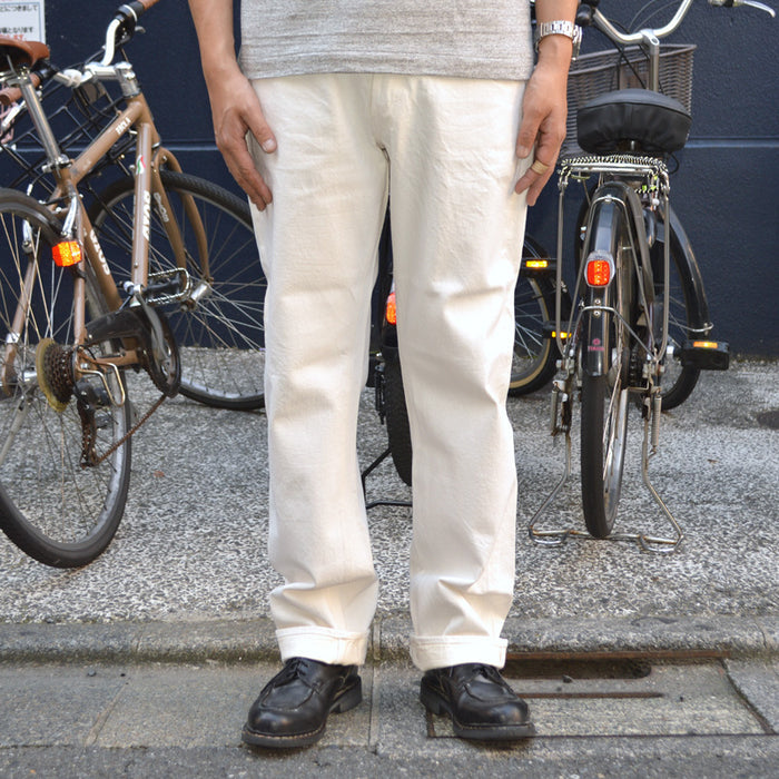 SUGAR CANE "SC42560" 13oz. White Denim 1947 Model