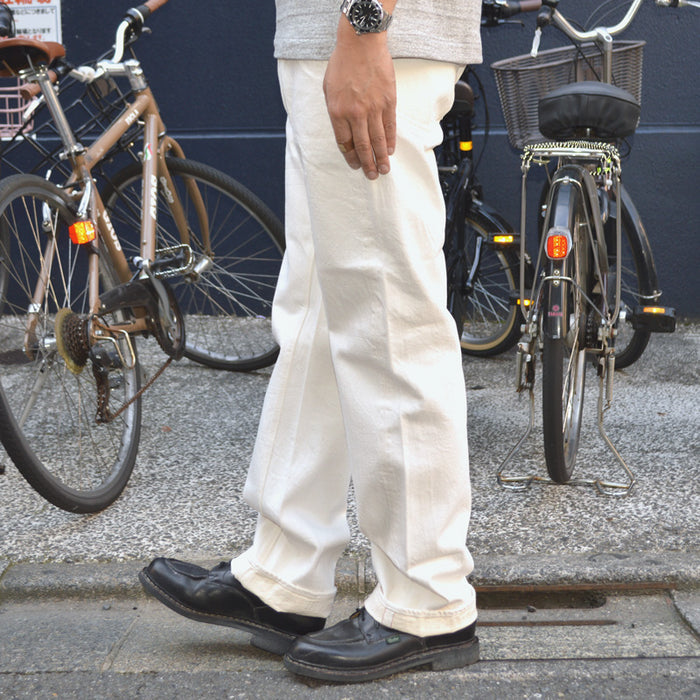 SUGAR CANE "SC42560" 13oz. White Denim 1947 Model