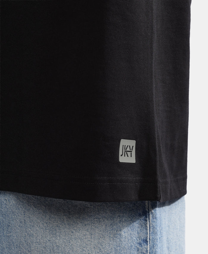Super Combed Cotton Blend Tank Top - Black