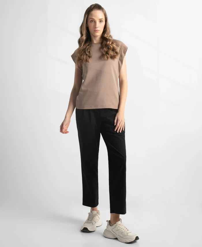 Super Combed Cotton Regular Fit Hybrid Pants - Black