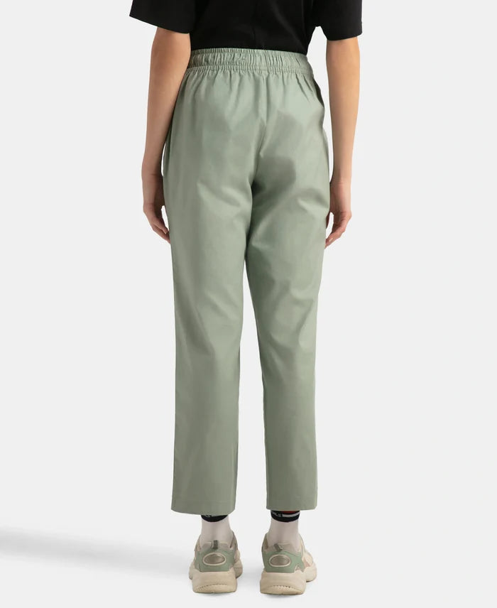Super Combed Cotton Regular Fit Hybrid Pants - Iceberg Green