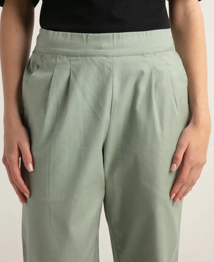 Super Combed Cotton Regular Fit Hybrid Pants - Iceberg Green