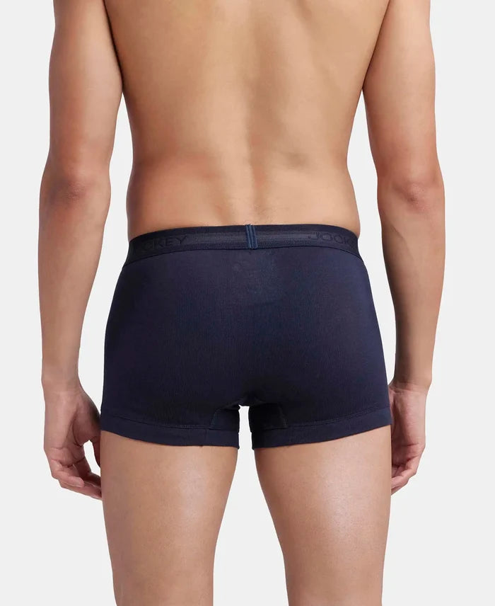Super Combed Cotton Rib Solid Trunk with StayFresh Treatment - Deep Navy-3