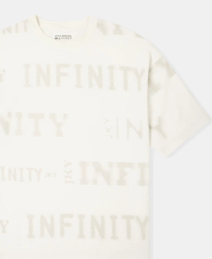 Super Combed Cotton Rich Graphic Printed Oversized T-Shirt - Snow White