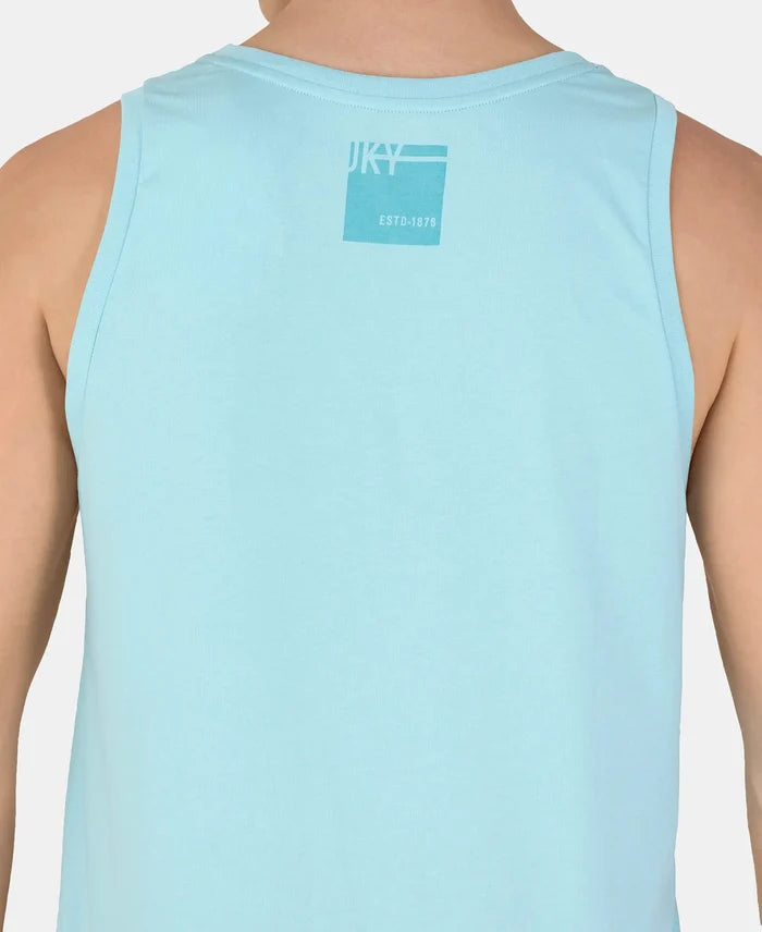 Super Combed Cotton Rich Graphic Printed Tank Top - Sea Angel