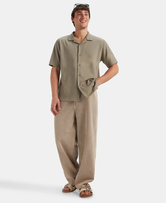 Super Combed Cotton Rich Knit Shirt - Vetiver