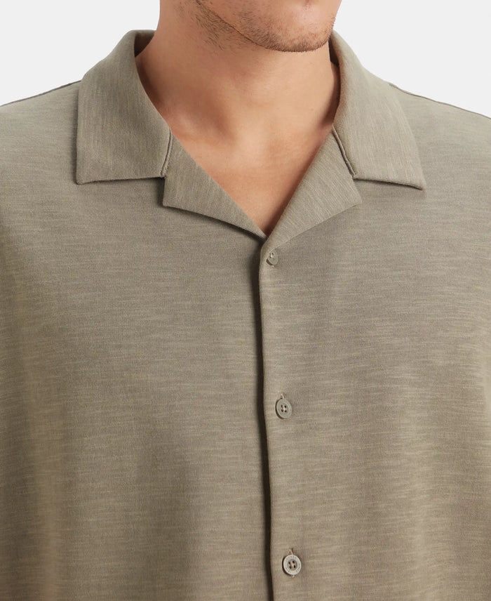 Super Combed Cotton Rich Knit Shirt - Vetiver