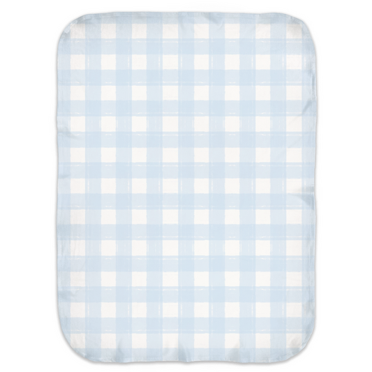 Swaddle Blanket Gingham Blue